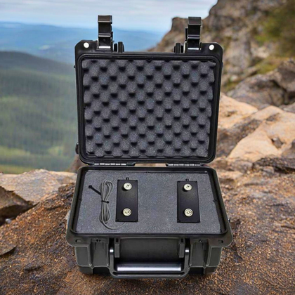 Black Vox Combo Pro Audio Recording Kit in protective case