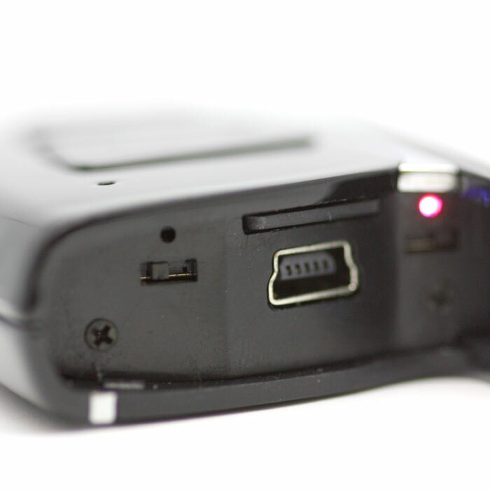 Lawmate PV-RC200HDW 1080p WiFi Keychain Camera Showing SD Card Slot and USB Port