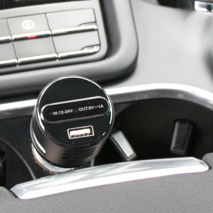 HD Car Charger Hidden Camera with Night Vision Plugged Into A Cigarette Lighter Port