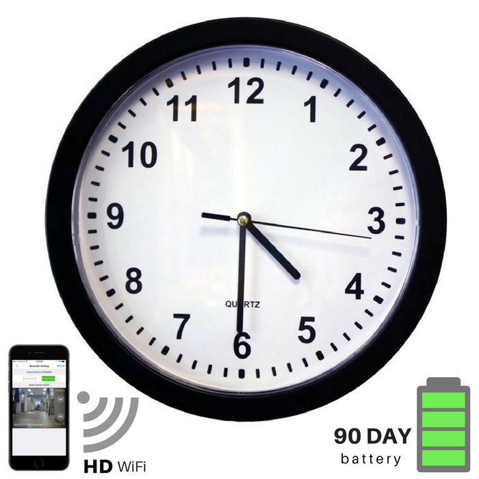 SGWC HD WiFi Home Hidden Camera Wall Clock