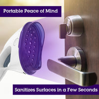 UVSANITIZER Sanitizing a Door Handle