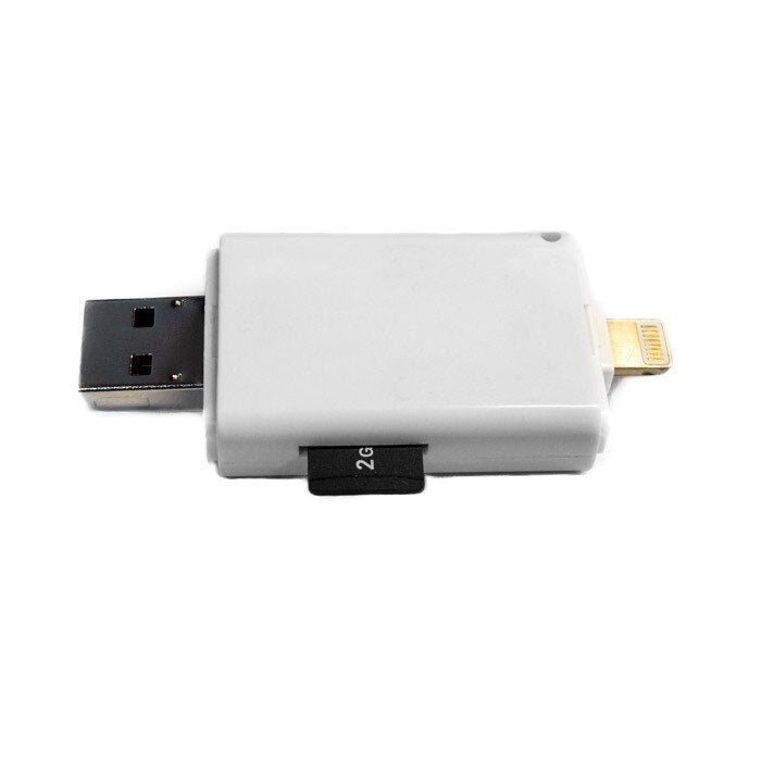 VSCR301 Memory Card Reader Dual Storage iOS Android PC Micro Memory Card Inserted