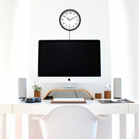 SC92094K 4K Hidden Camera Wall Clock Mounted on a Wall