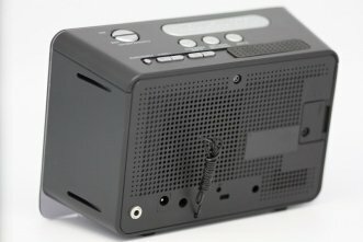 SGALMC Night Vision HD Clock Radio Hidden Camera w/ WiFi, and Remote Video Access Back View