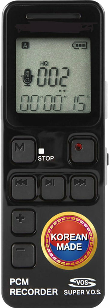 SDR8000 30 Day Recording Life Portable Digital Voice Recorder Front View