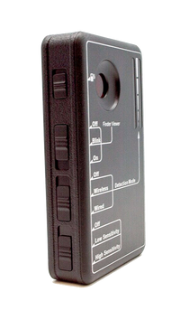 RD-30 Lawmate™ RF Transmitter Bug Detector and Hidden Camera Finder Side View Showing On/Off Switches