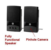 HWF460 WiFi Computer Speakers Hidden Camera w/ Remote View & Record - Showing Camera