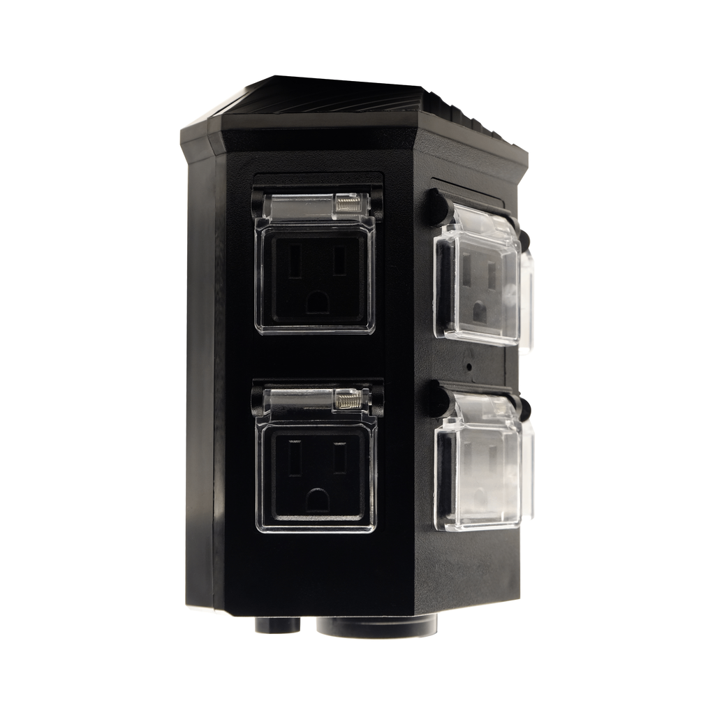 ground-stake outlet camera — included accessories