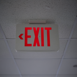 commercial exit sign hidden camera — front view (3)