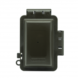wall-outlet cover plate Security Camera — angled view