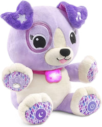plush stuffed dog camera — in use