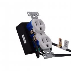 wall outlet receptacle camera — deployment example