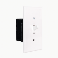 wall light switch camera — detail close-up
