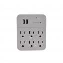 6-plug surge outlet Security Camera — angled view