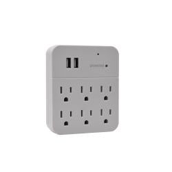 6-plug surge outlet camera — deployment example