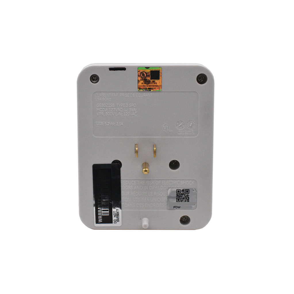 6-plug surge outlet Security Camera — front view (2)