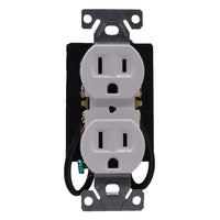 wall outlet receptacle hidden camera — front view