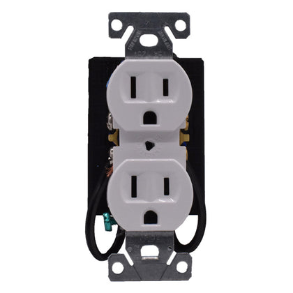 wall outlet receptacle hidden camera — front view