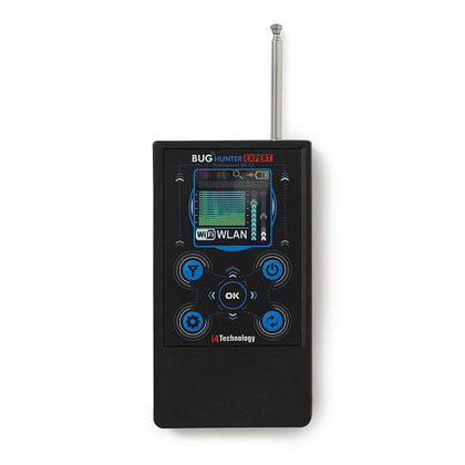 BHX Expert handheld RF detector with telescopic antenna and LCD