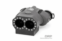 Optical Response PRO on a Pentax Papilio II body, LED ring around both objectives, 0.5 m marking visible