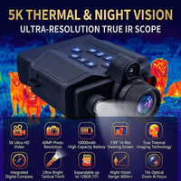 5K Thermal Night Vision Recording Binoculars - thermal palette comparison