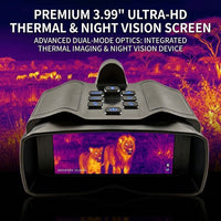 5K Thermal Night Vision Recording Binoculars - thermal imaging view