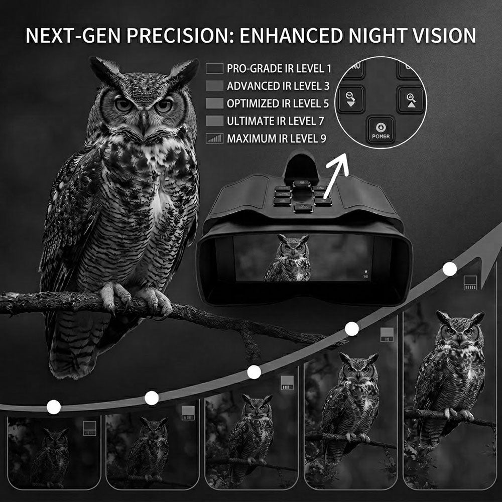5K Thermal Night Vision Recording Binoculars - infrared night vision at long range