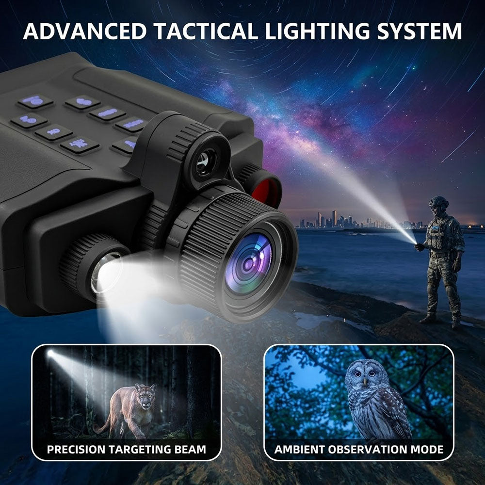 5K Thermal Night Vision Recording Binoculars - tactical low-light use