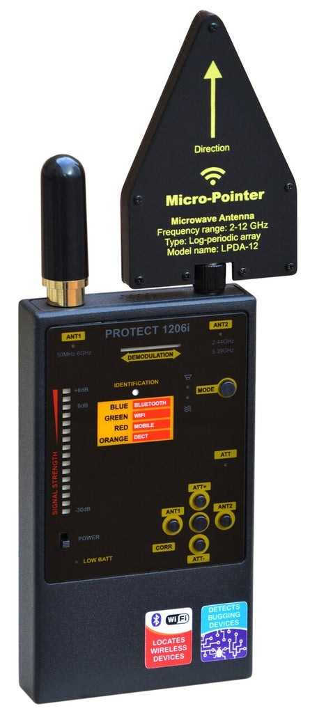 DD1206 Bug RF Detector Angle View