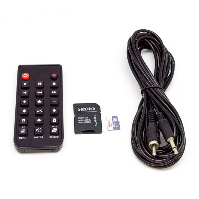 SC97104K Night Vision [Side View] Smoke Detector 4K Hidden Camera DVR [A/C Powered] Accessories