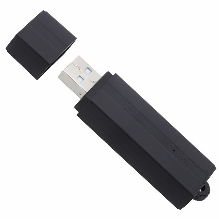 USB-VR1435 25 Day Battery USB Voice Recorder With Cap Off