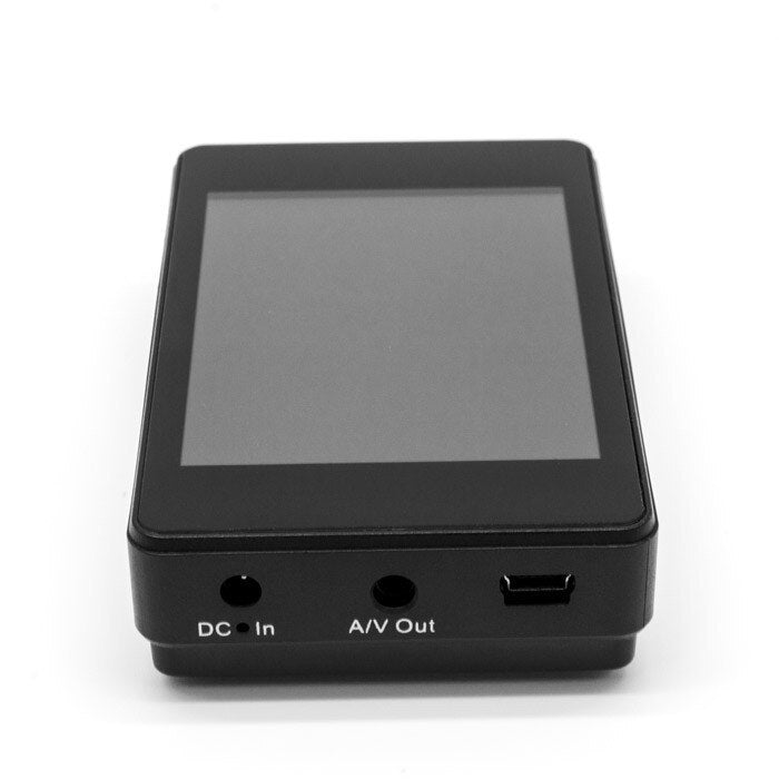 PV-500ECO2 Lawmate Touch Screen Analog DVR Side View Showing DC In and AV Out Ports