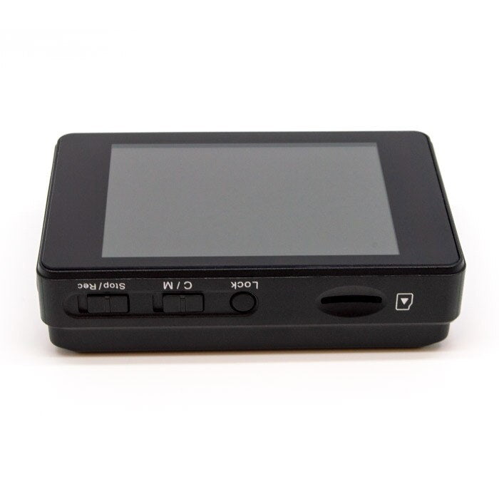 PV-500ECO2 Lawmate Touch Screen Analog DVR Side View Showing Stop/Rec, C/M and Lock Buttons