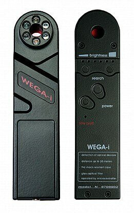WEGA I – Hidden Video Camera Detector Front and Back View