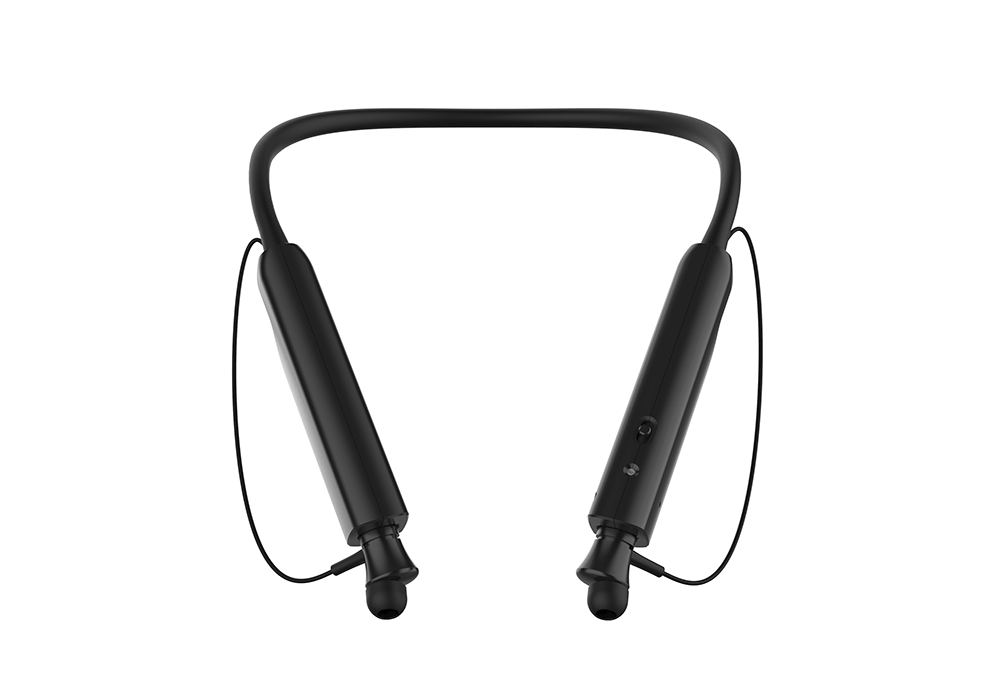 D1450 Bluetooth Headphone Voice Recorder With Ear Buds in the Cradle