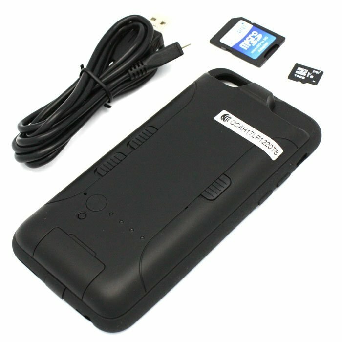 iPhone Power Case Spy Camera DVR With USB Cable and SD Card