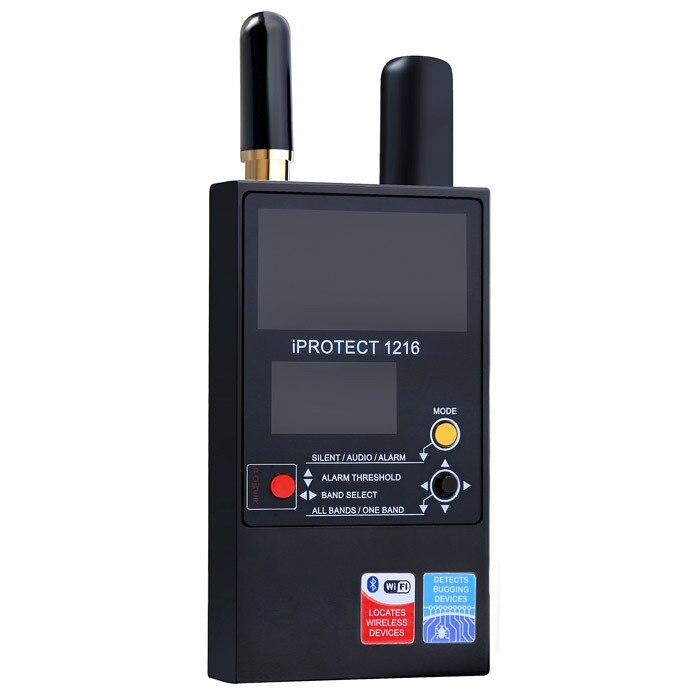 iProtect 1216 - 3-Band RF Detector Front View