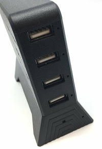 PV-CS10i Hidden Camera and Video recorder in a USB Charging Station Showing All 4 USB Ports