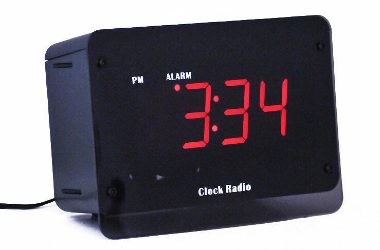4K Hidden Camera Alarm Clock with Night Vision by SpyGadgets